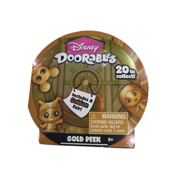 2024 Just Play Disney Doorables Gold Collector Peek New Sealed Golden Pair - Picture 1 of 2
